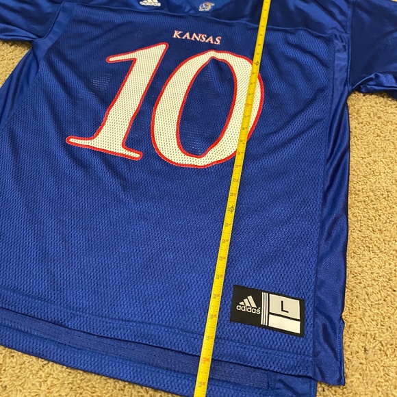 University of Kansas Adidas Pullover Football Jersery #10 - Picture 2 of 16